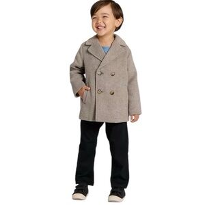 Cat & Jack Kids Tan Pea Coat Size 3T